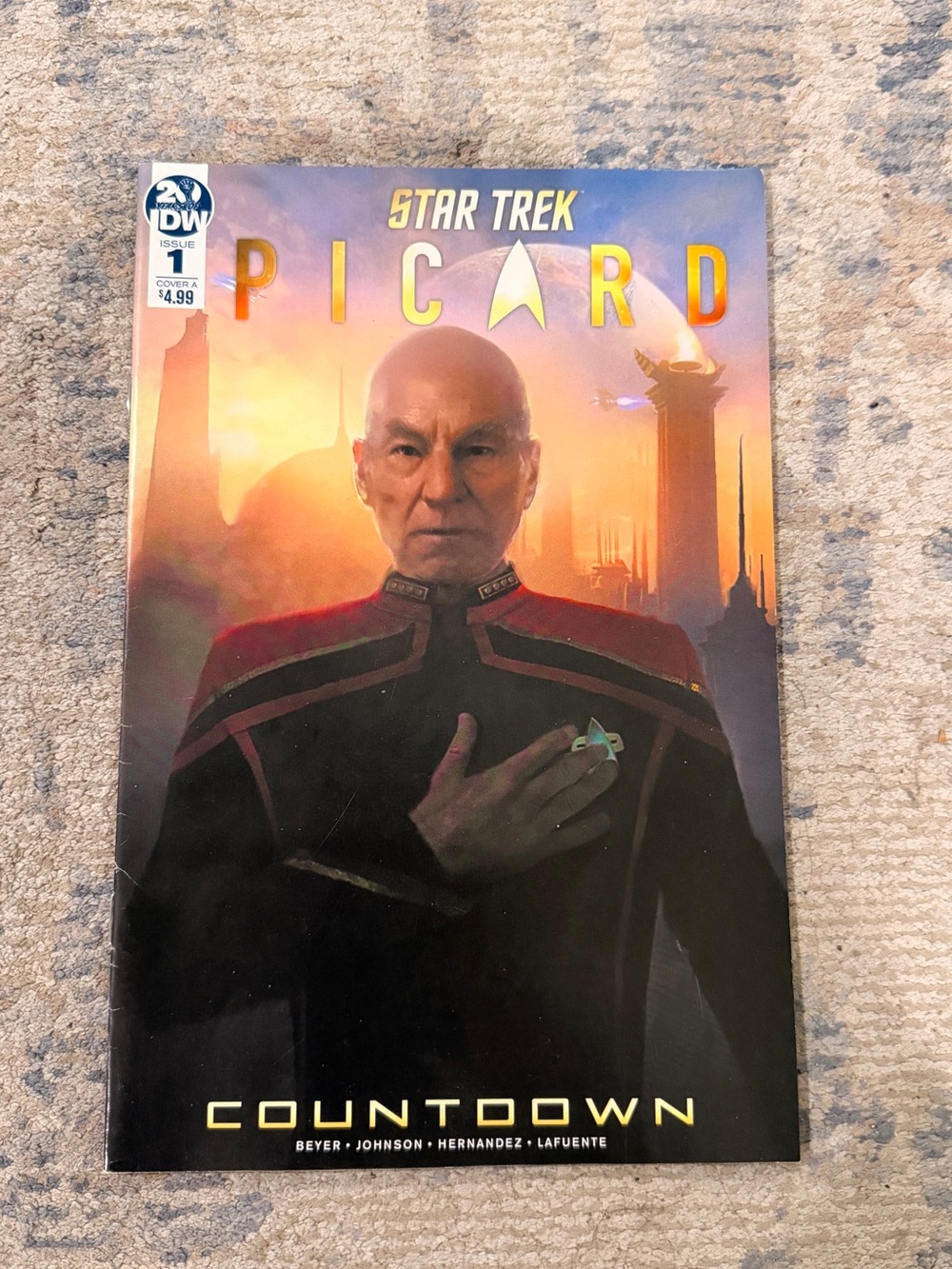 Star Trek Picard: Countdown Comic Book - Black & Red Cover final price